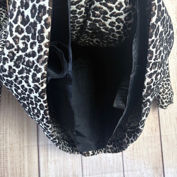 Anthropologie Maeve Womens Leopard Babydoll Jacket size Small Petite - Picture 6 of 16